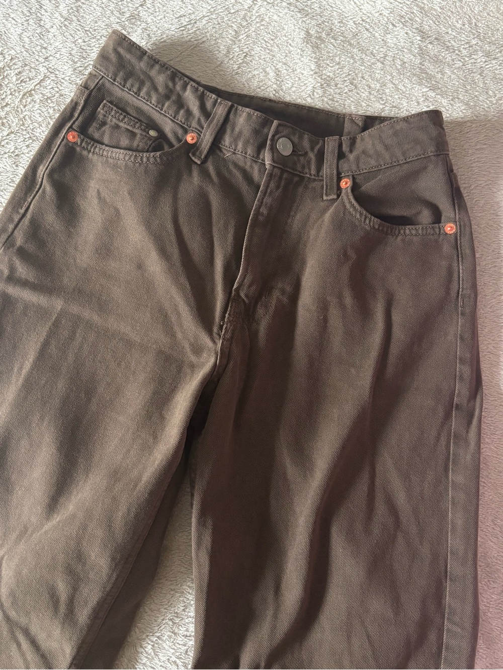 H&M Chocolate Brown Baggy Jeans